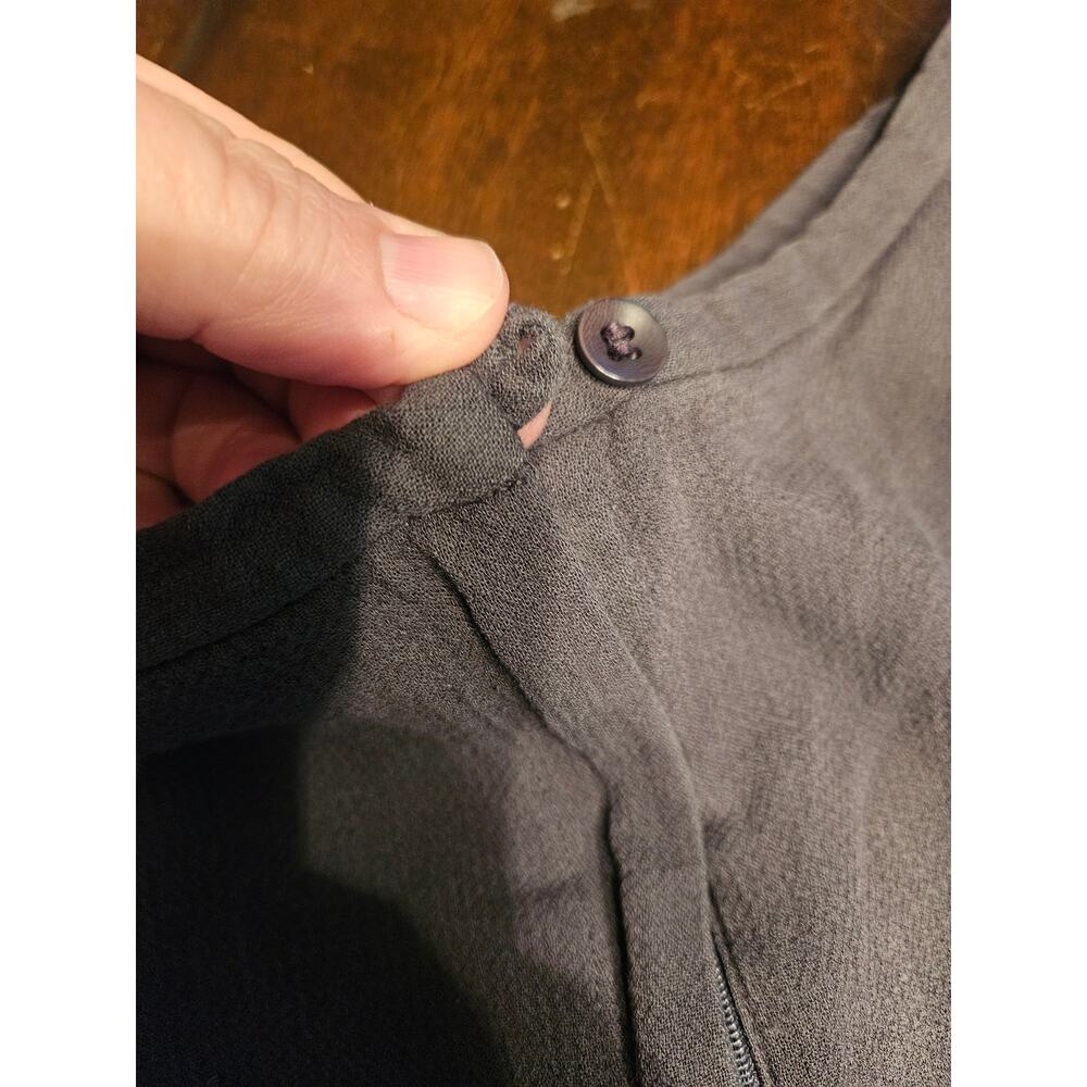 Eileen Fisher Wide Leg Lounge Beachy Gray Pants Size Large - Picture 4 of 9